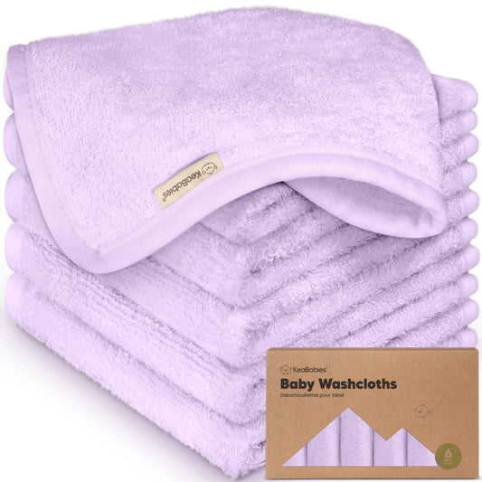 Lilac Pack Baby Wash Cloths