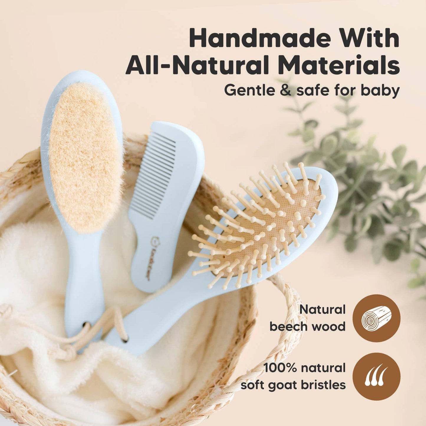 Frost Baby Hair Brush and Comb Set