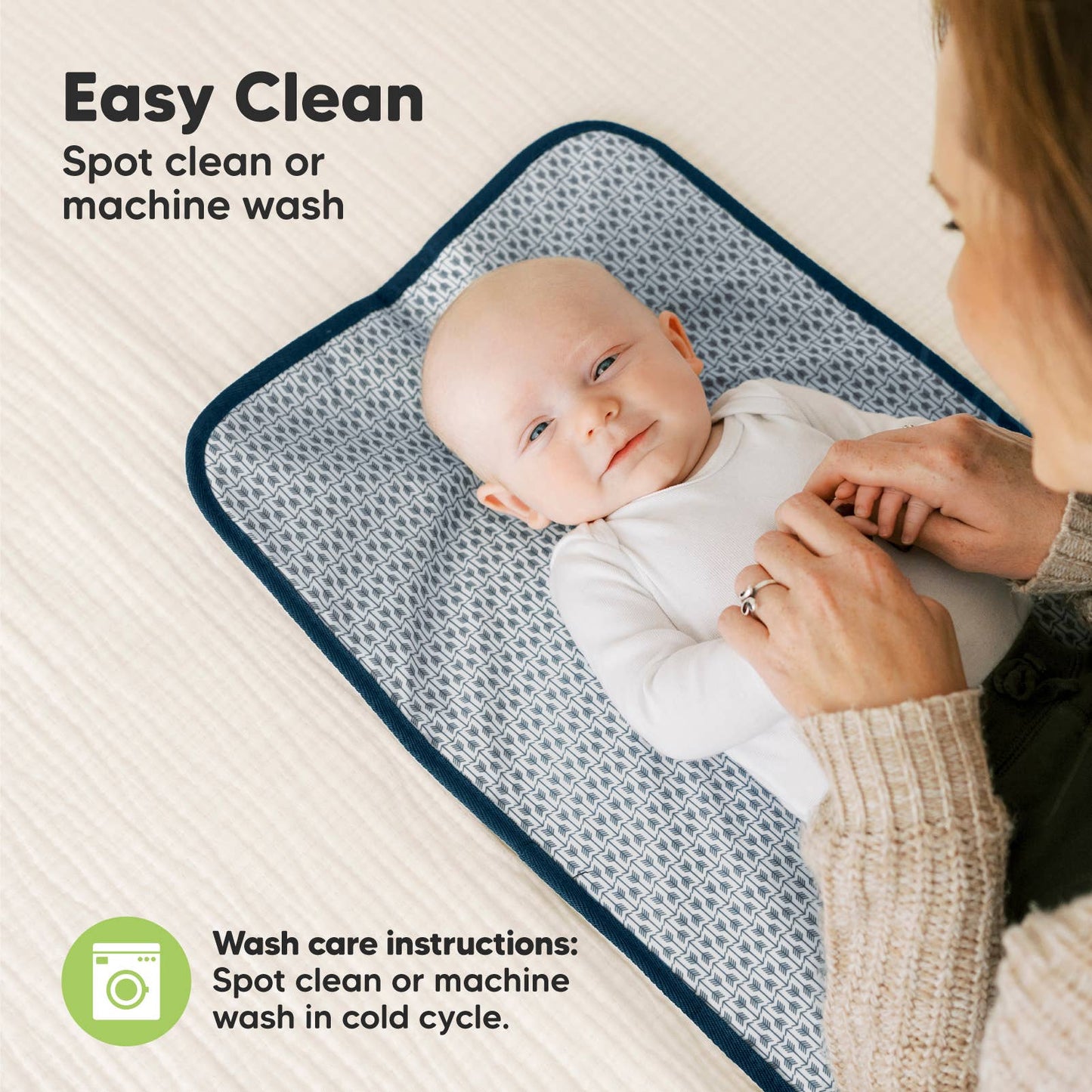 Navy Blue Diaper Changing Mat