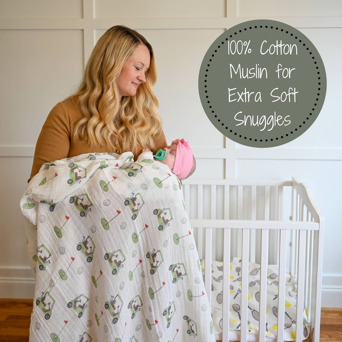 Golf A Round Swaddle Blanket