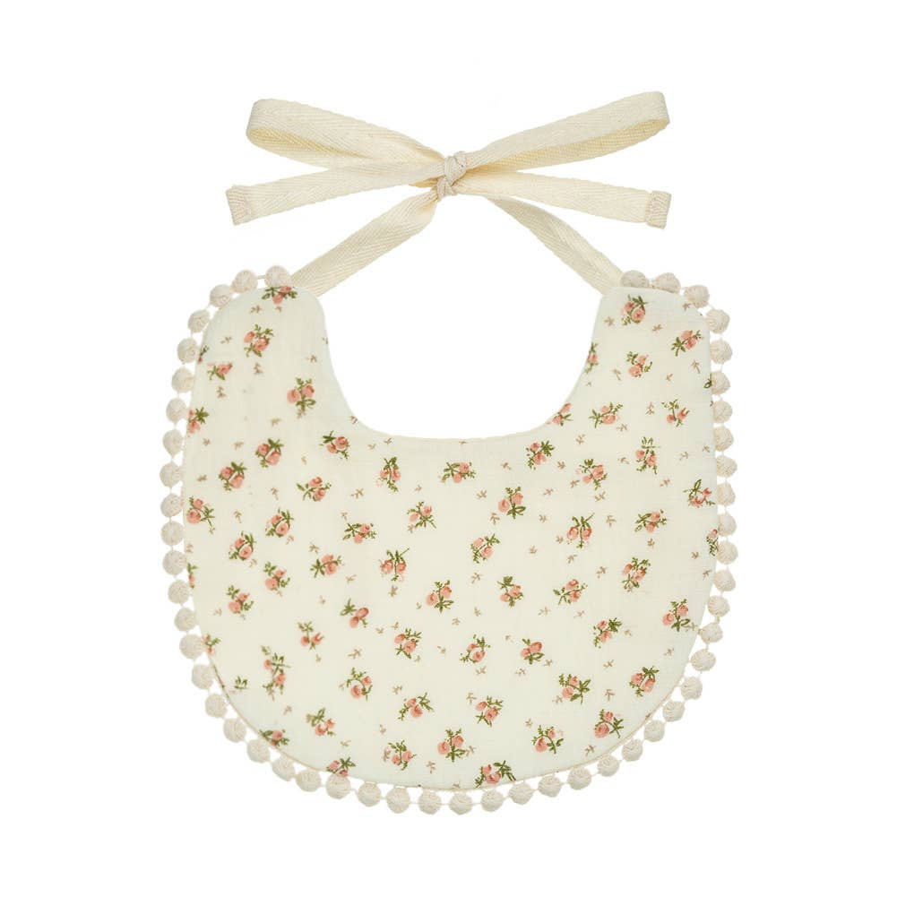Vintage Print Floral Bib