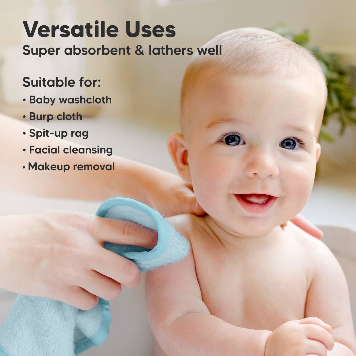 Bravo Blue Pack Baby Wash Cloths