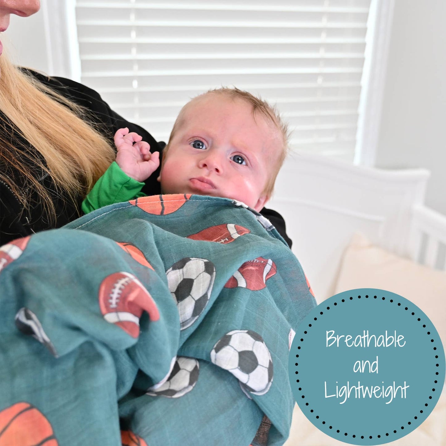 Little Athlete Swaddle Blanket