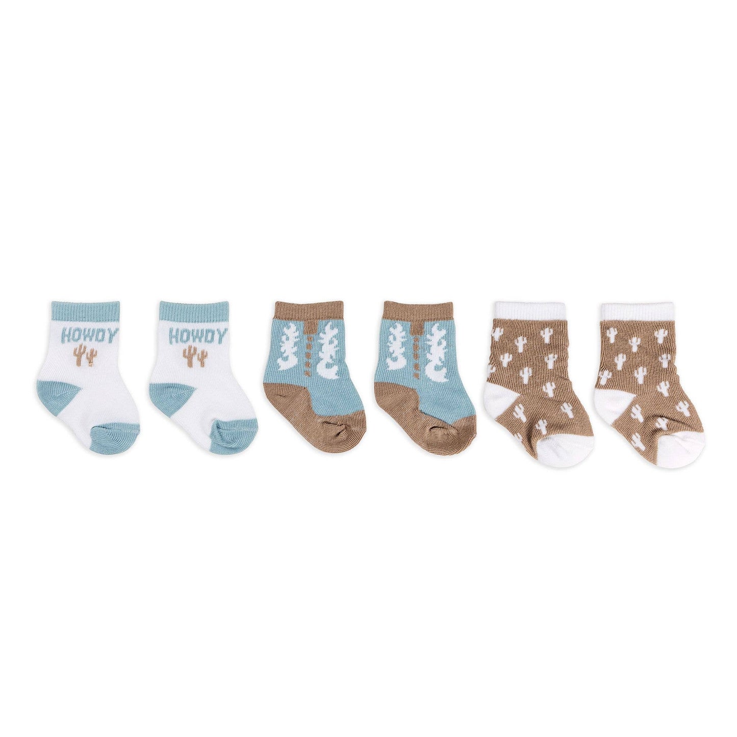Baby Socks Trio - Howdy Partner Blue