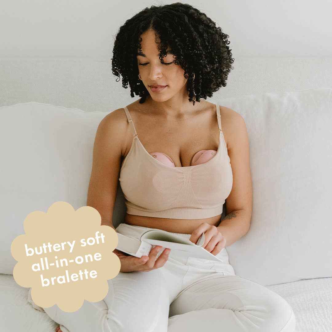 Pumping and Nursing Bralette / Beige