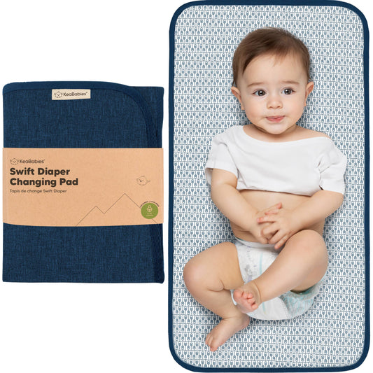 Navy Blue Diaper Changing Mat