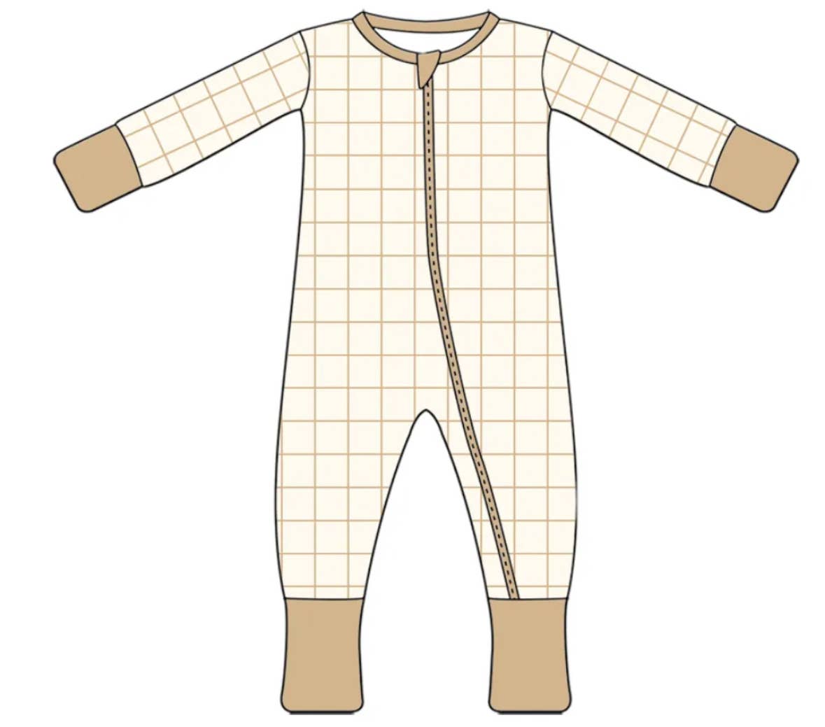 Goldie Grid Bamboo Sleeper
