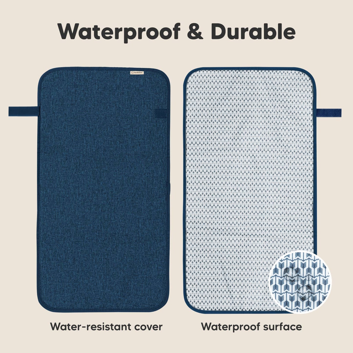Navy Blue Diaper Changing Mat