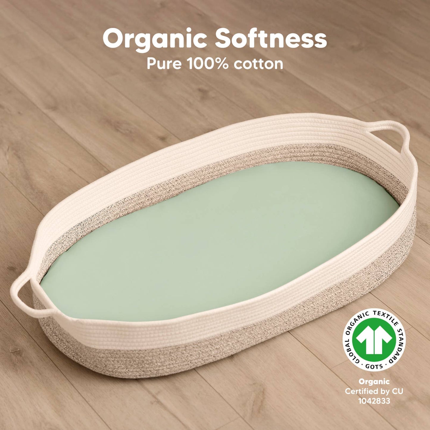 Sage Pack Fitted Bassinet Sheets