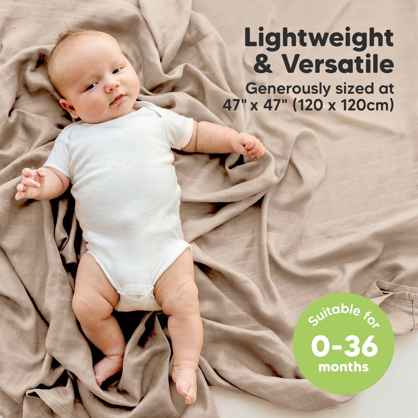 Mirage Pack Muslin Swaddle Blankets