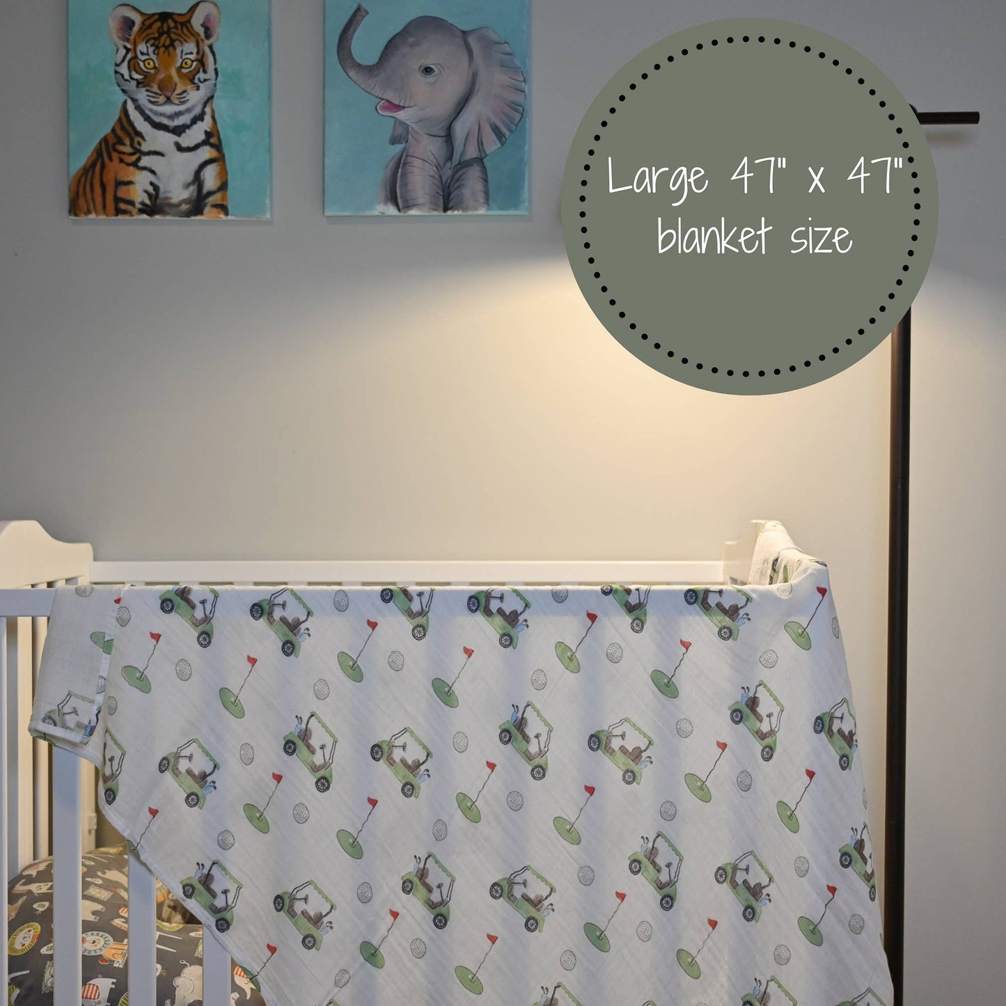 Golf A Round Swaddle Blanket