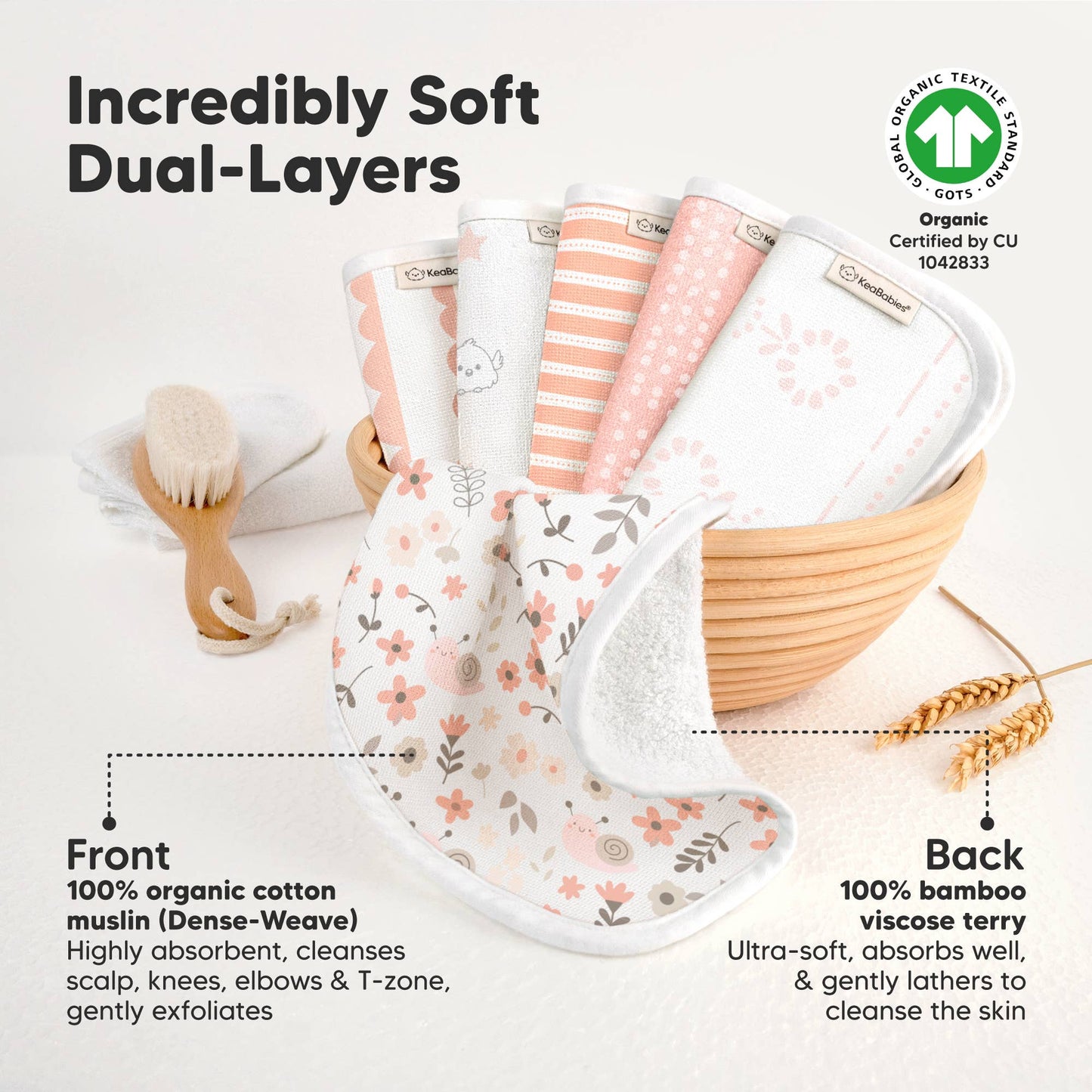 Sweet Charm Pack Baby Washcloths