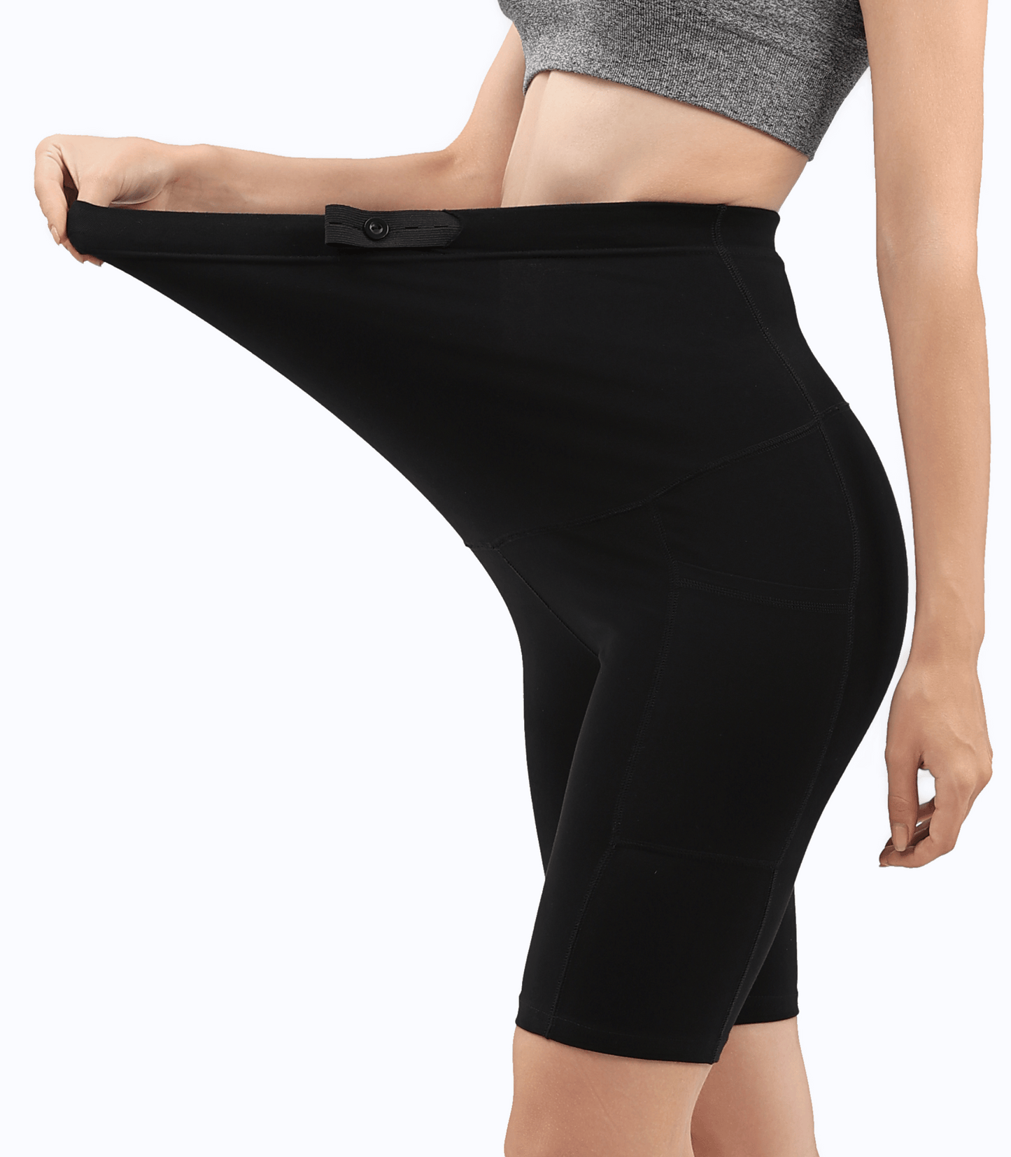 Maternity Biker Shorts with Pockets