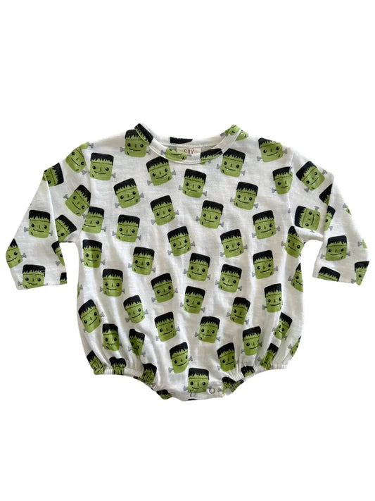 Halloween Monster Bubble Romper