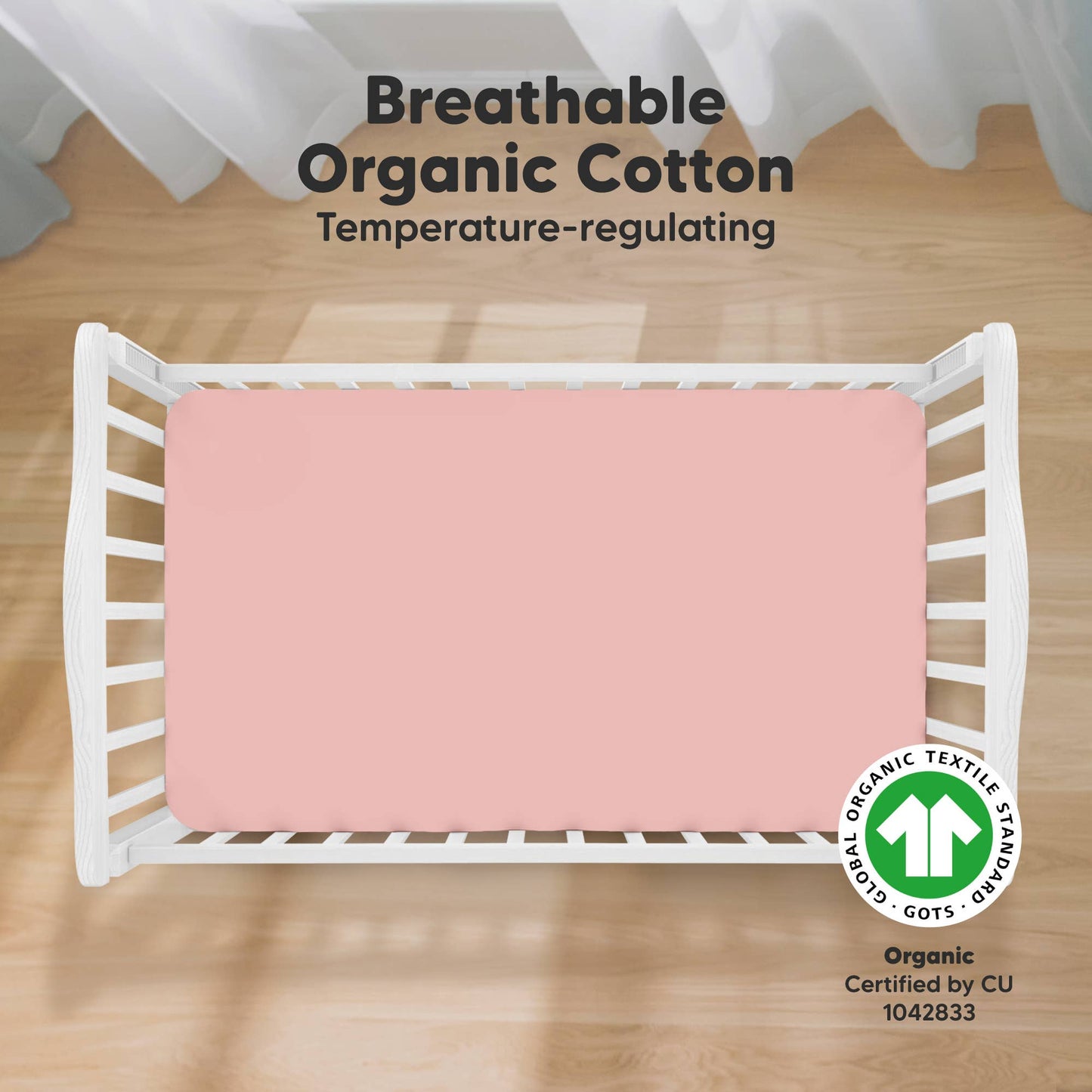 Rose Pack Fitted Crib Sheet