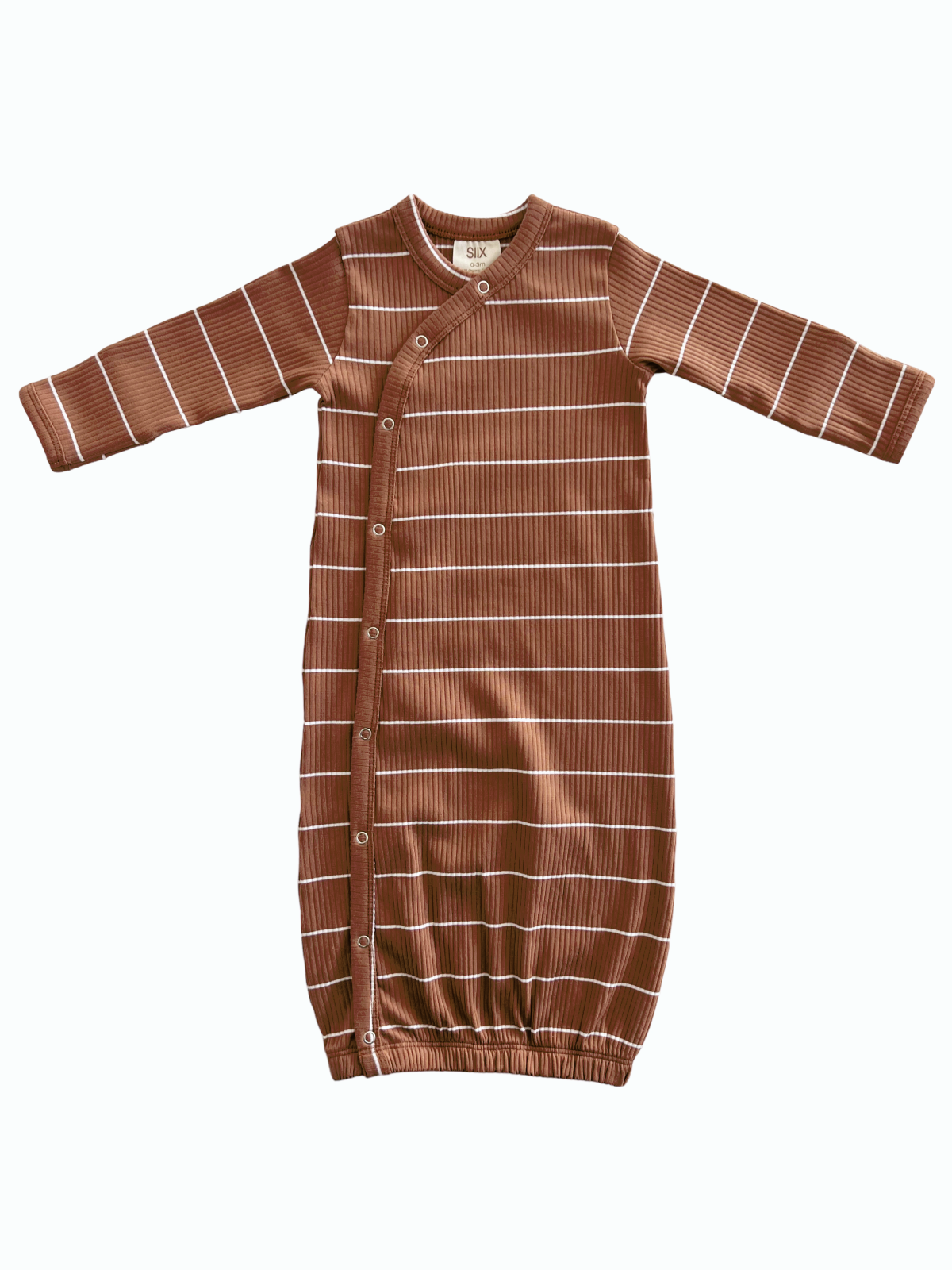Saddle Stripe Ribbed Gown