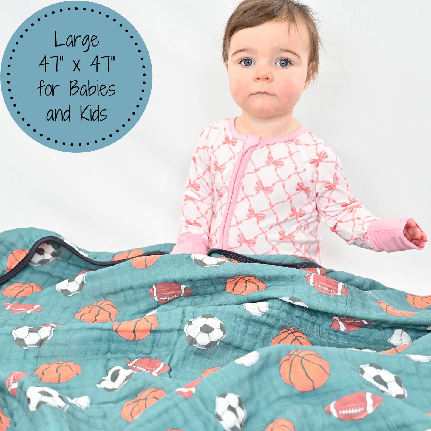Little Athlete Muslin Quilt