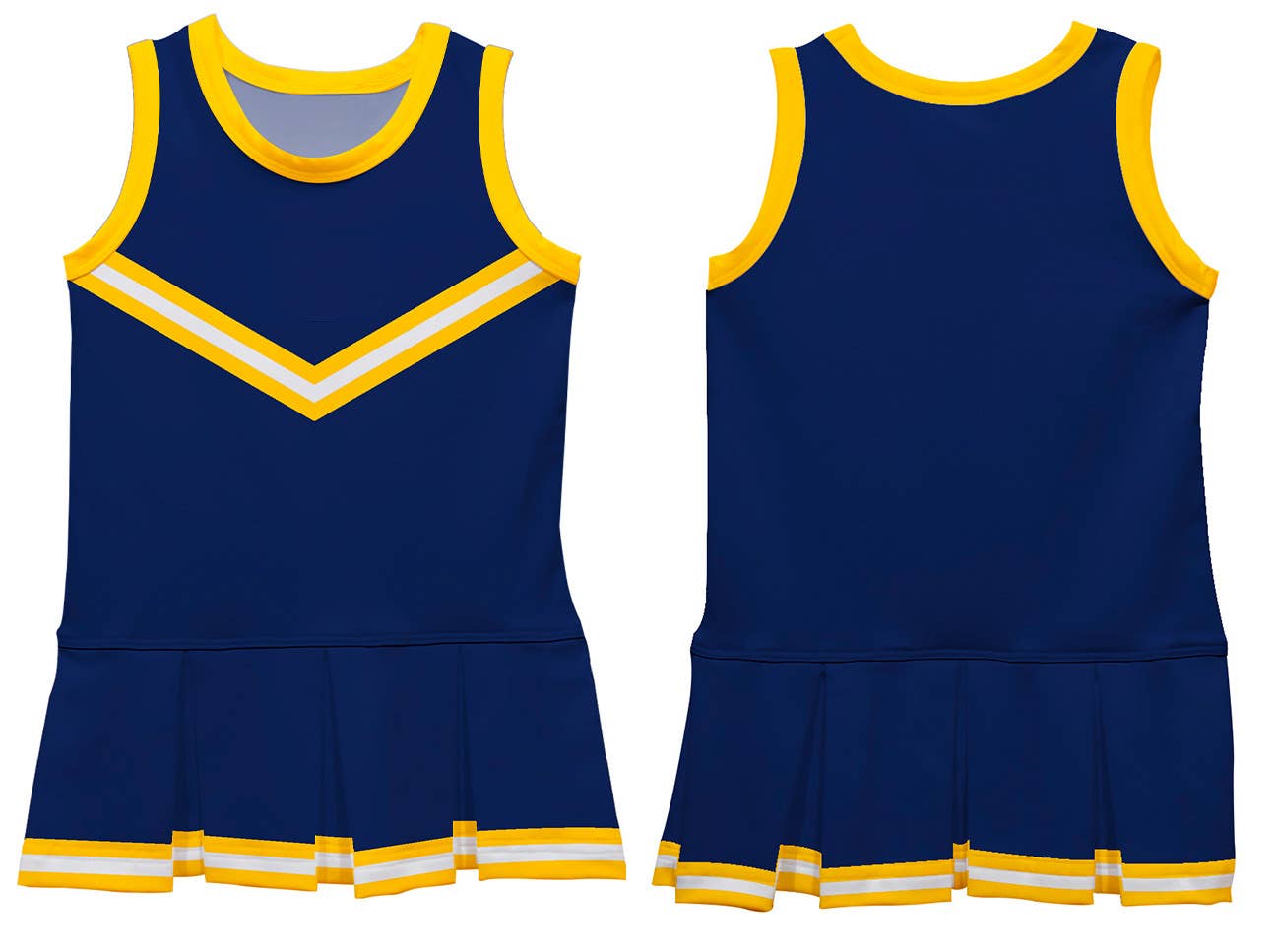 Navy & Yellow Cheer Dress