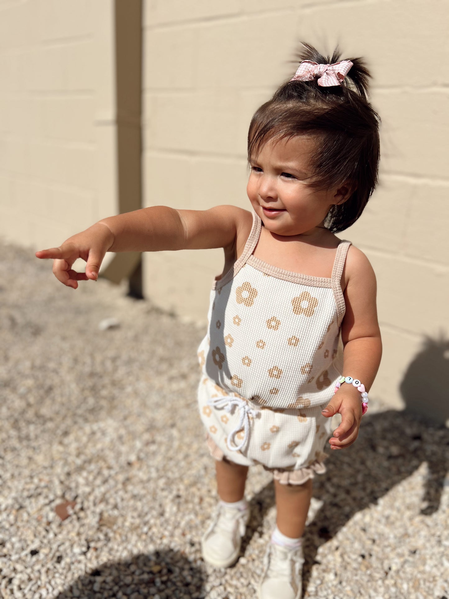 Groovy Flower Bubble Short Set