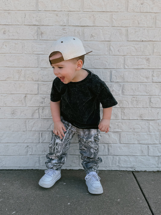 Classic Black Acid Wash Tee