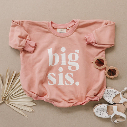 Big Sis Oversized Sweatshirt Romper