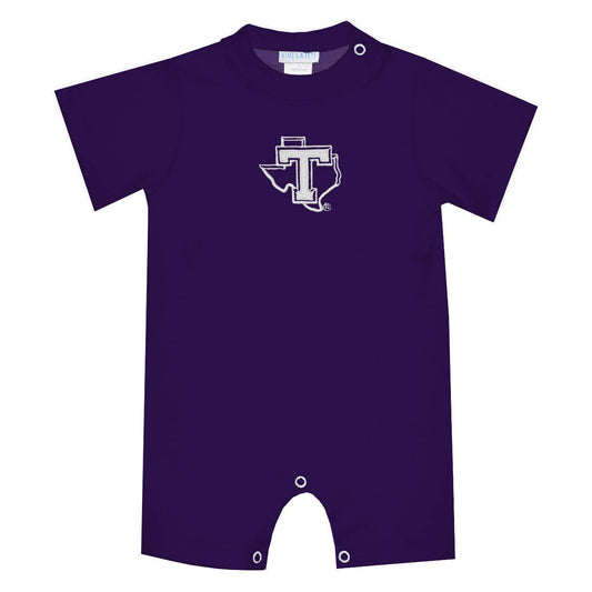 Tarleton State Embroidered Purple Romper