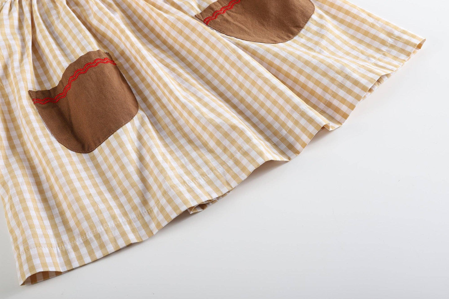 Gingham Reindeer Jumper Dress