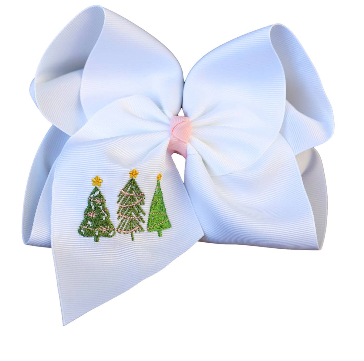 My Three Trees Embroidered Bow