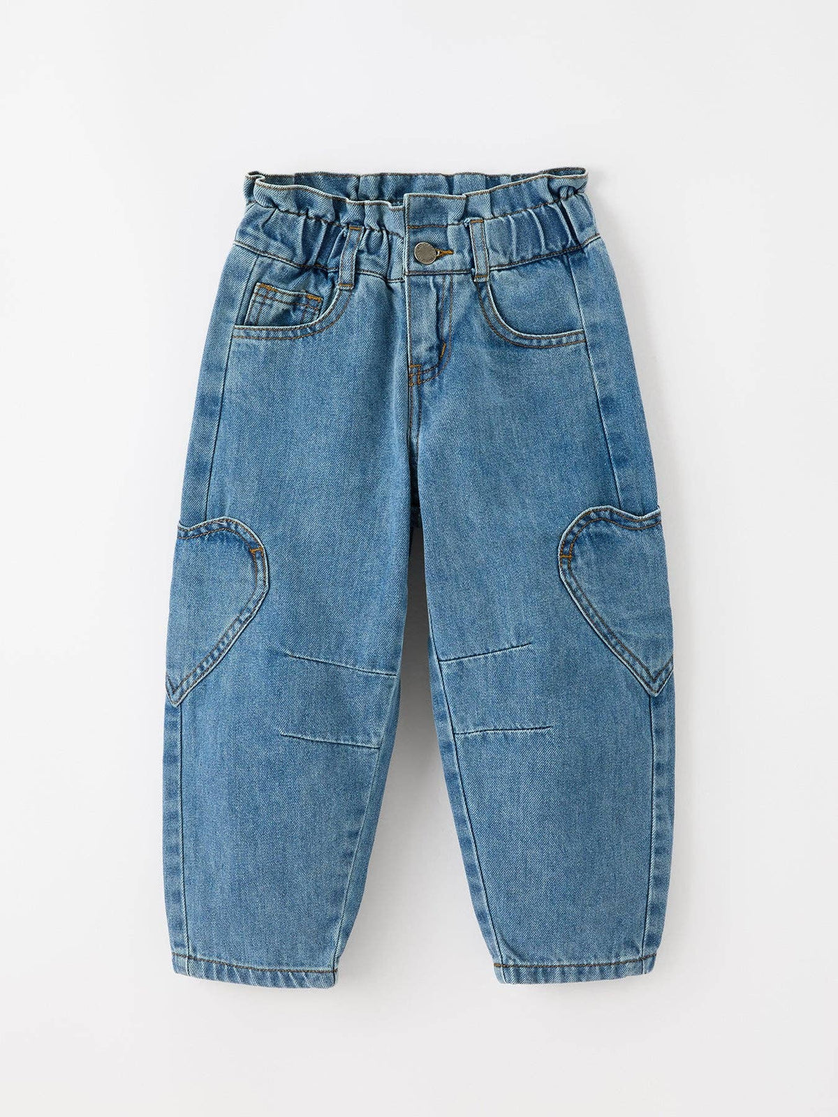 Heart Knee Barrel Jeans