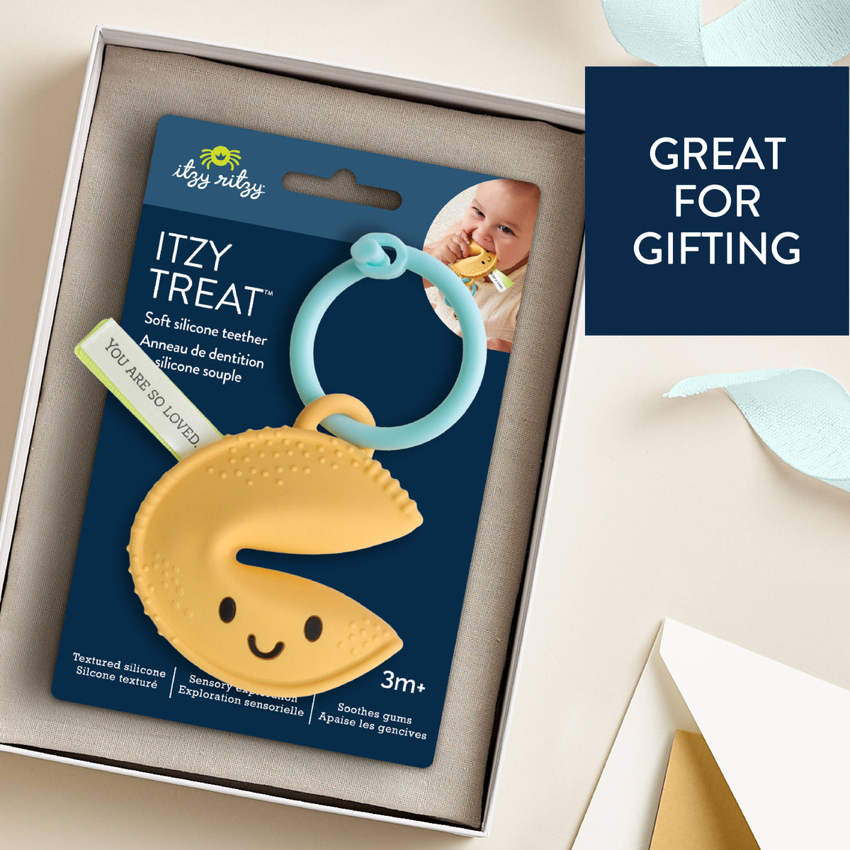 Itzy Treat™ - Fortune Cookie Teether