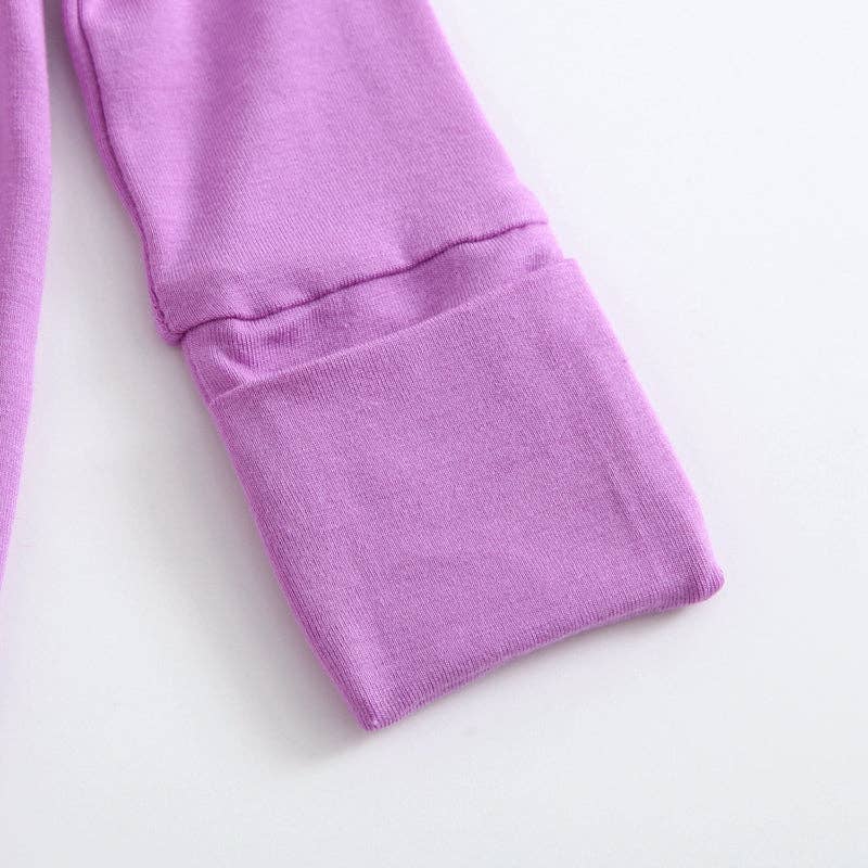 Luxie Lavender Ruffled Romper I Newborn