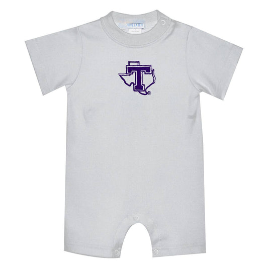 Tarleton State Embroidered White Romper