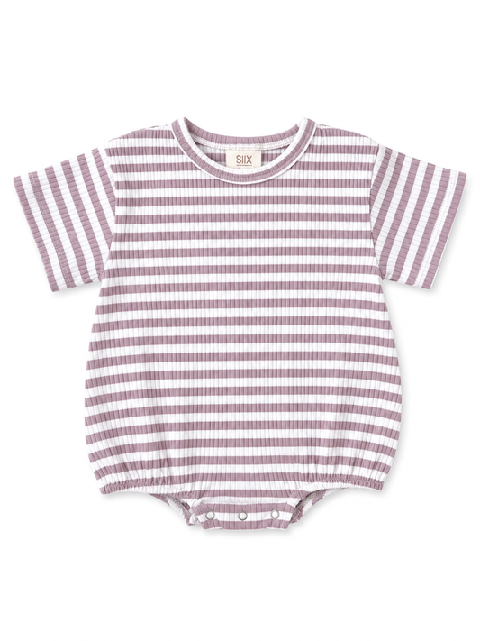 Violet Stripe | Bubble Romper
