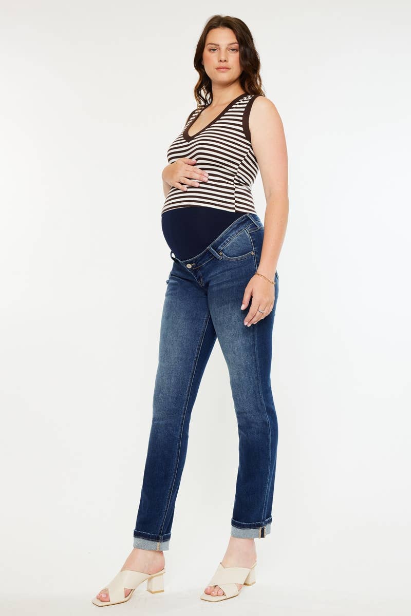 Full Band Straight Leg - Maternity Jeans
