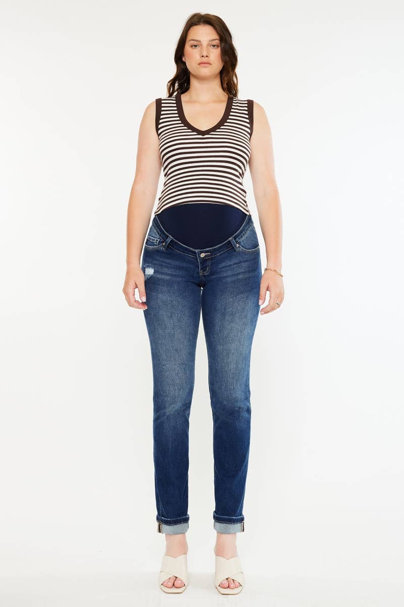 Full Band Straight Leg - Maternity Jeans