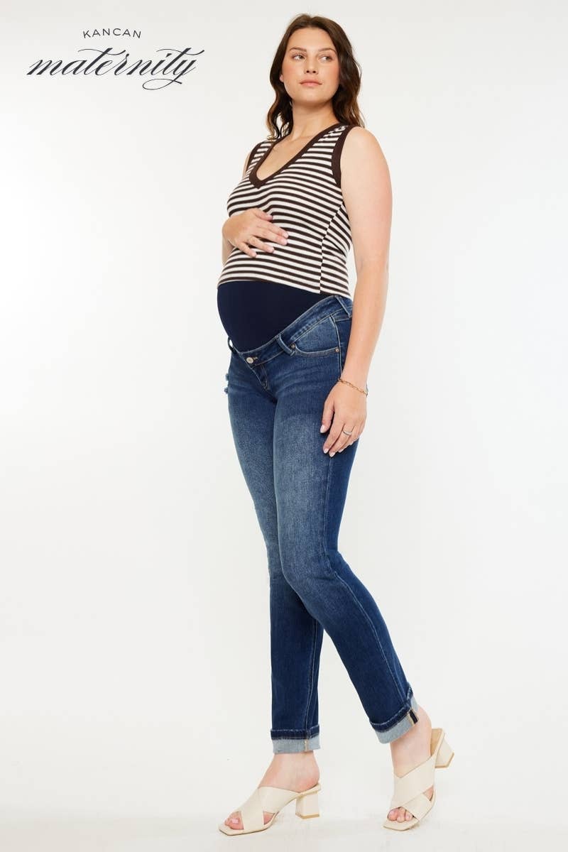 Full Band Straight Leg - Maternity Jeans