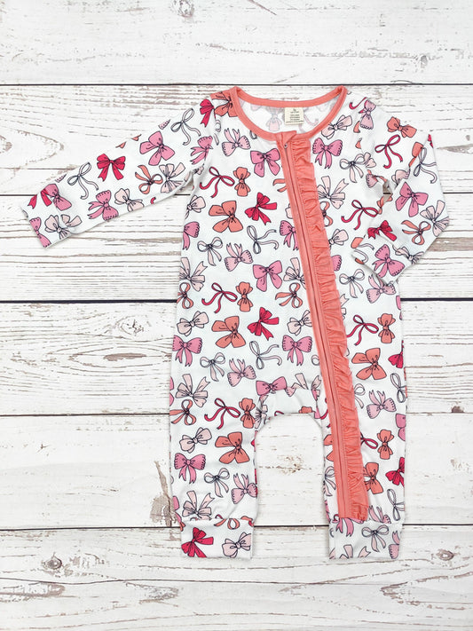 Bow Print Zippy Sleeper