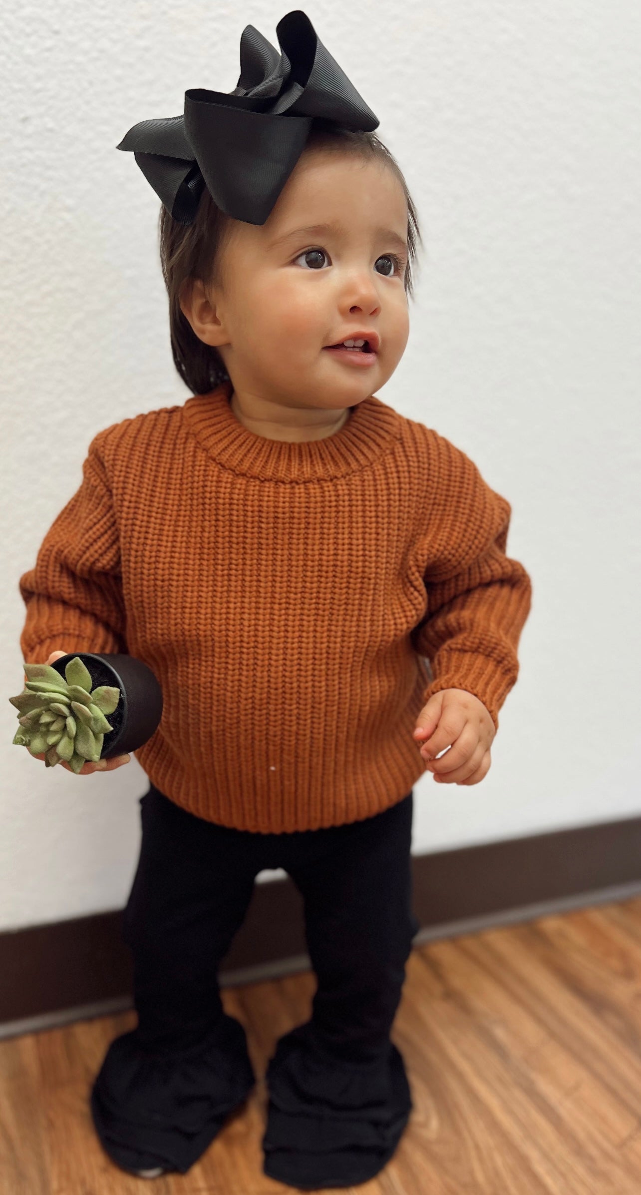 Chunky Knit Sweater | Rust
