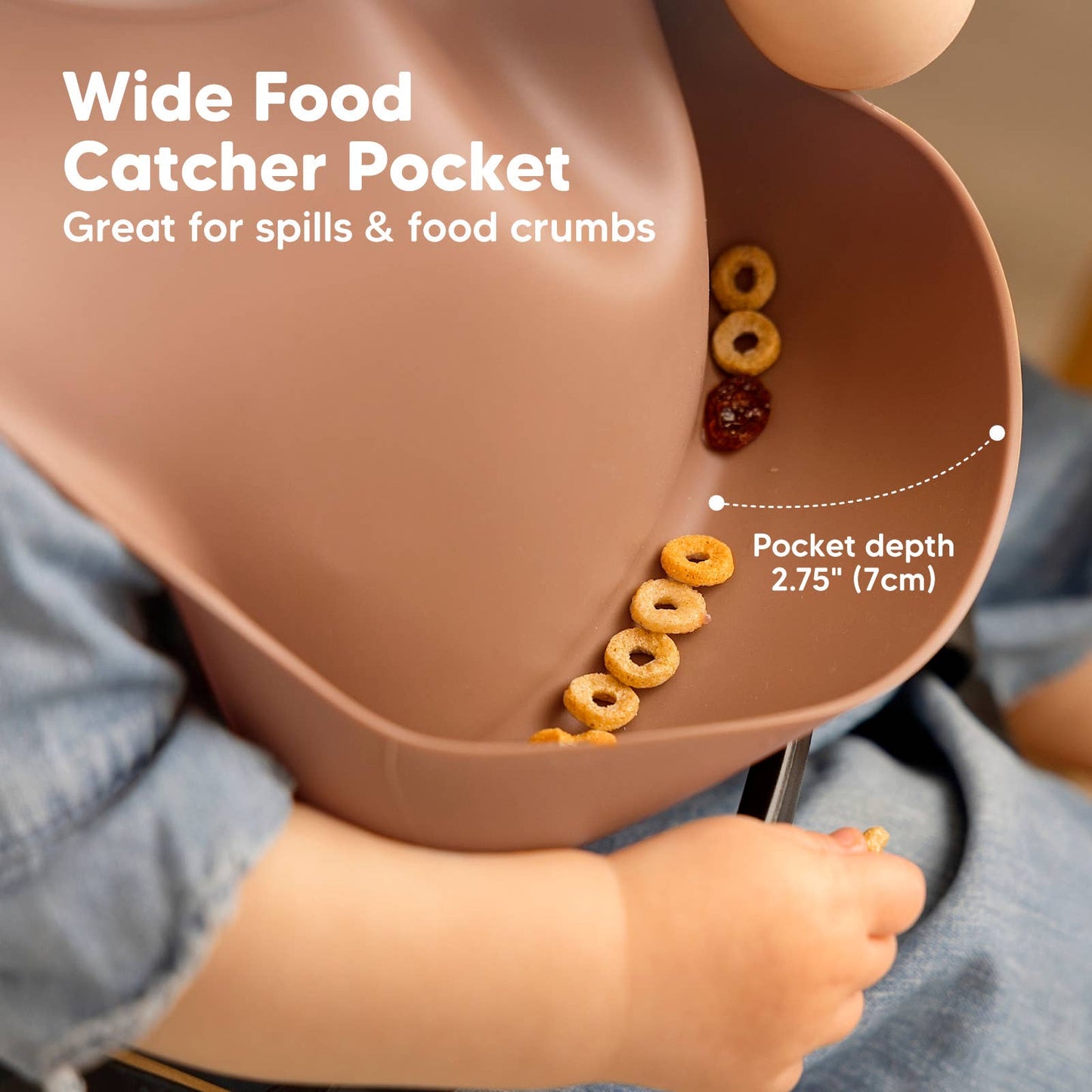 2-Pack Prep Silicone Bibs - Dusk