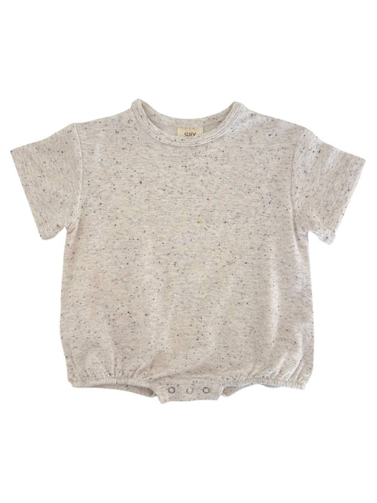 Dove Speckle Bubble Romper