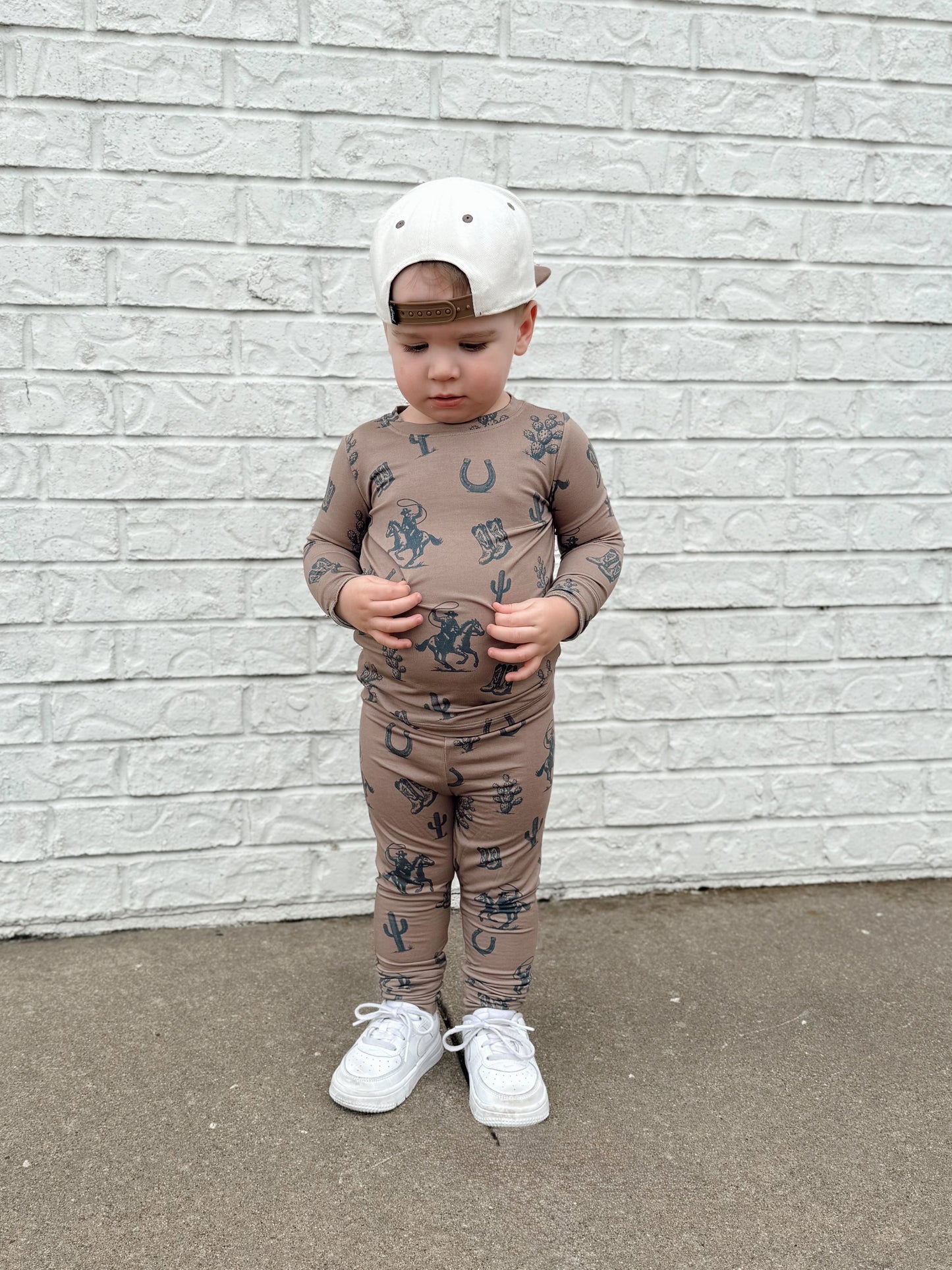 Dusty Cowboys Two-Piece Pajamas