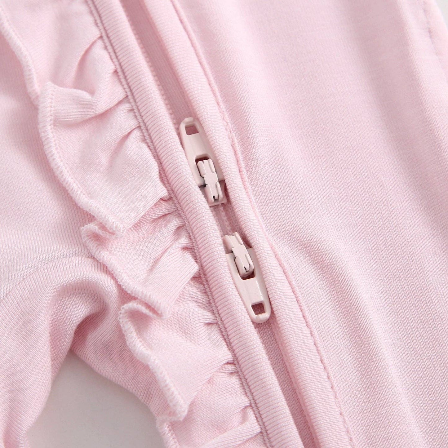 Dawn Ruffled Zippered Baby Romper