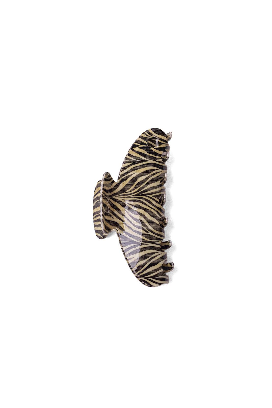 Zebra Acetate Claw Clip