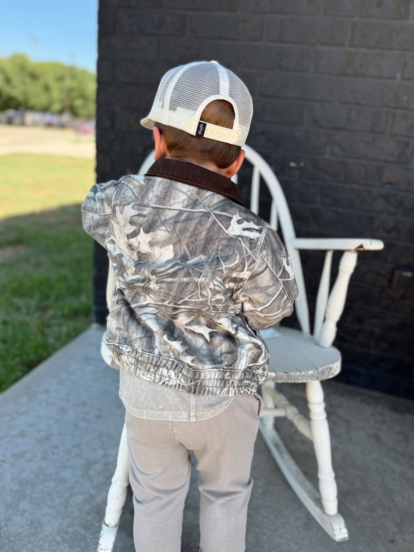 Toddler Camo Denim Jacket