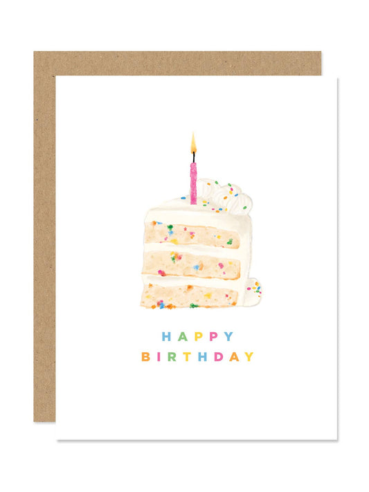 Birthday Cake - Happy Birthday Card
