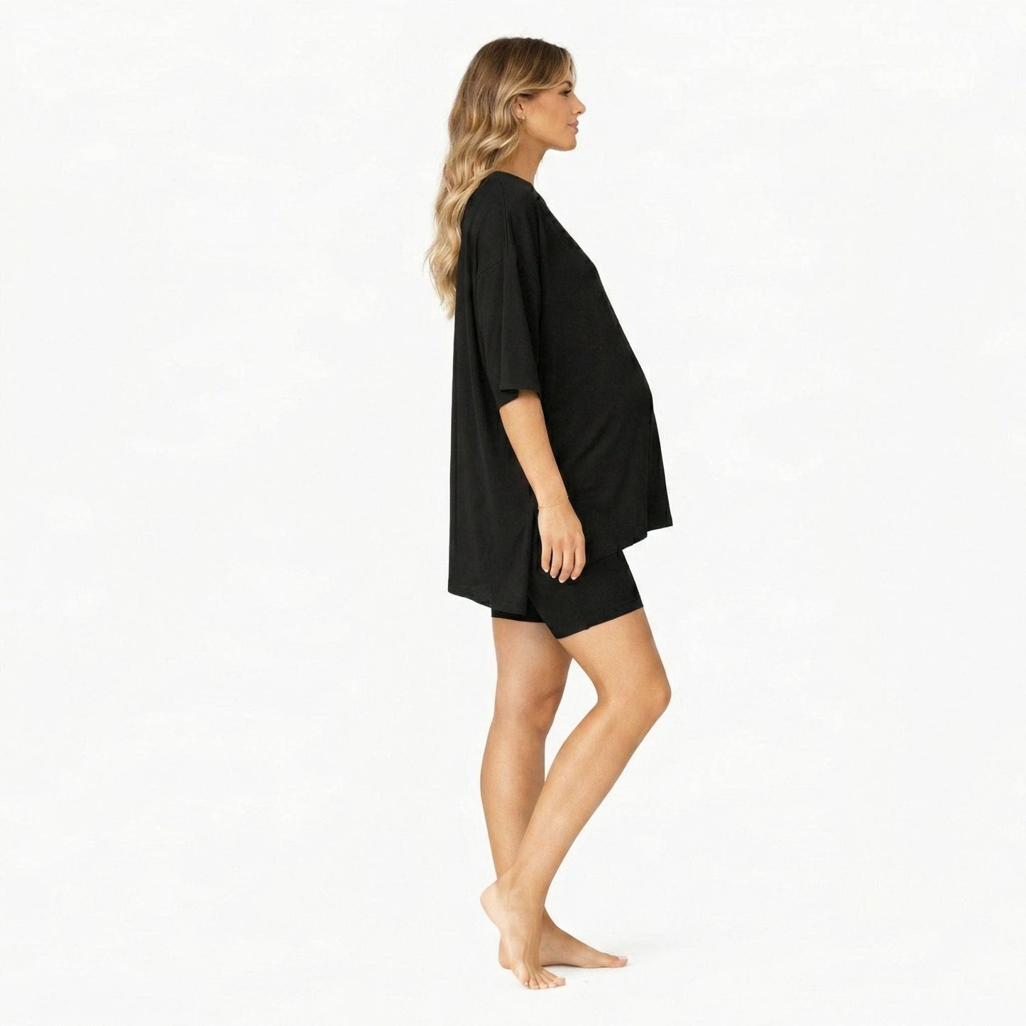 Relaxed Fit Maternity Biker Set