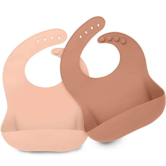 2-Pack Prep Silicone Bibs - Dusk