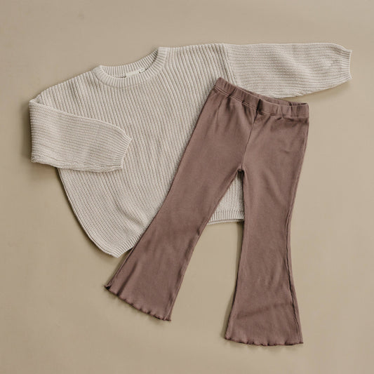 Ribbed Bamboo Flares
