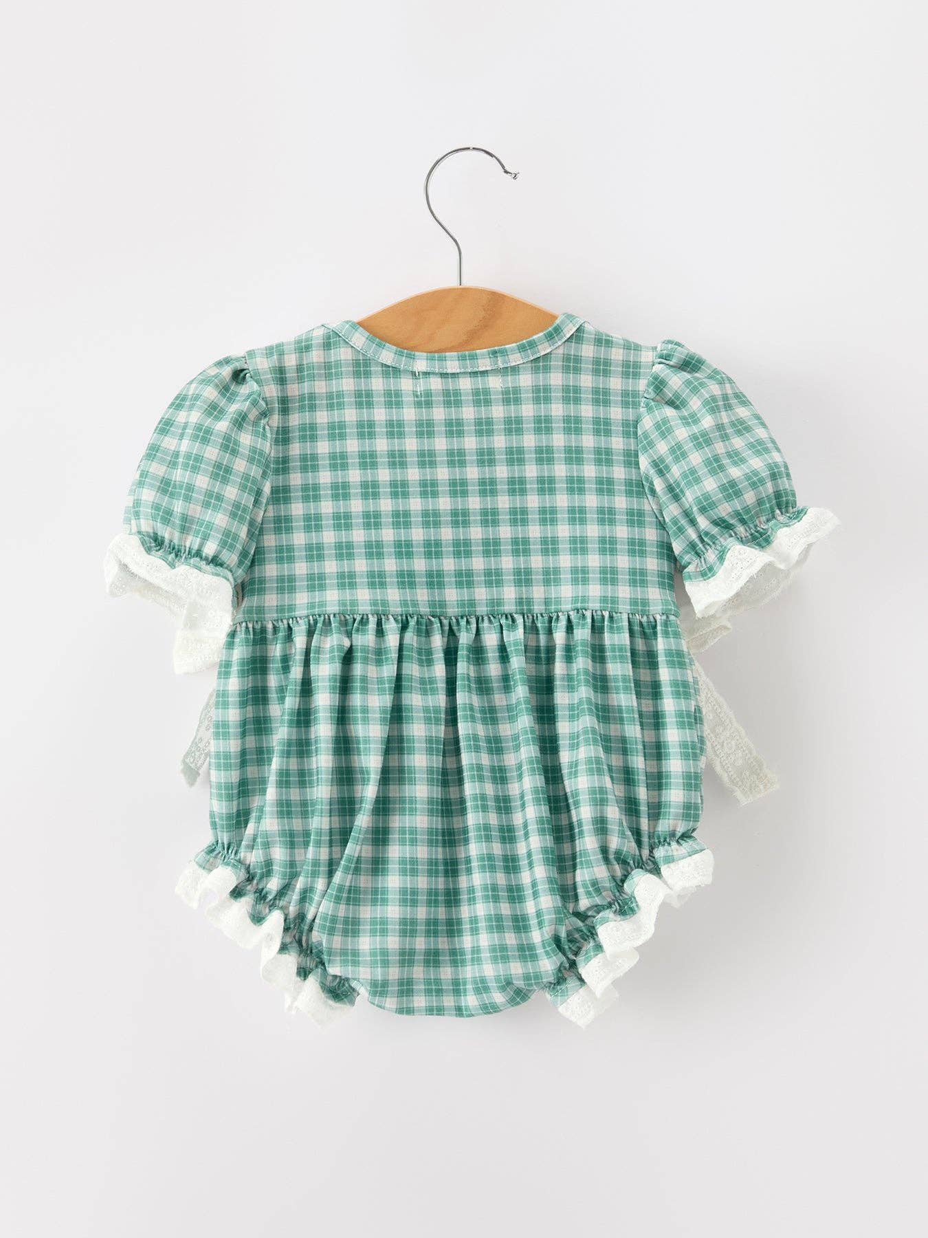 Western Plaid Bubble Romper