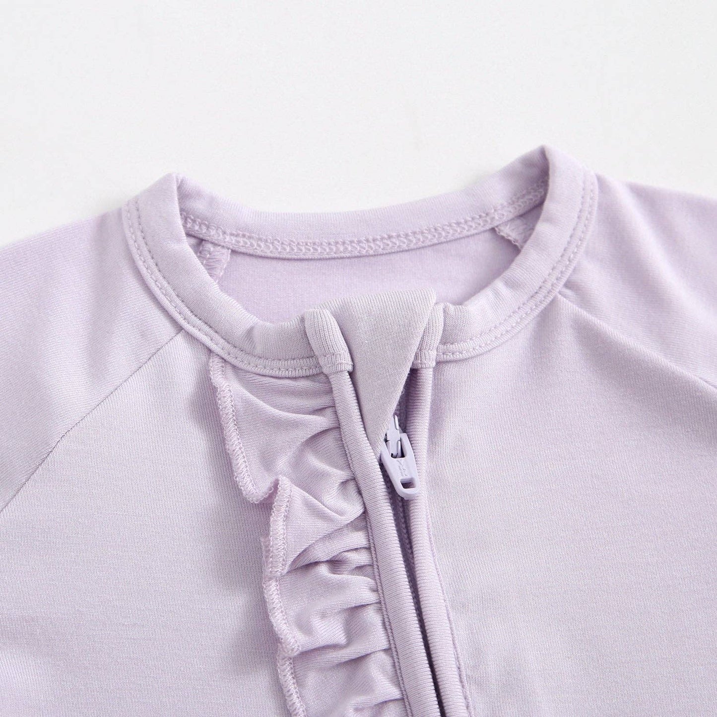 Ruffled Zippered Baby Romper for NICU & Preemies